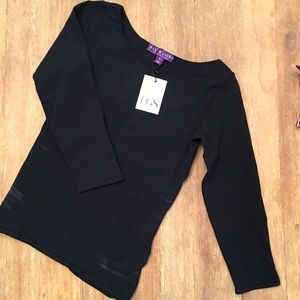 Ralph Lauren Collection black stretch top